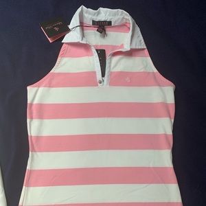 Sleeveless collared shirt